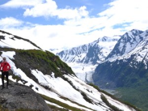 Snowy mountain in Alaska