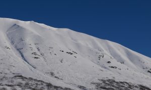 a snow covered mountain