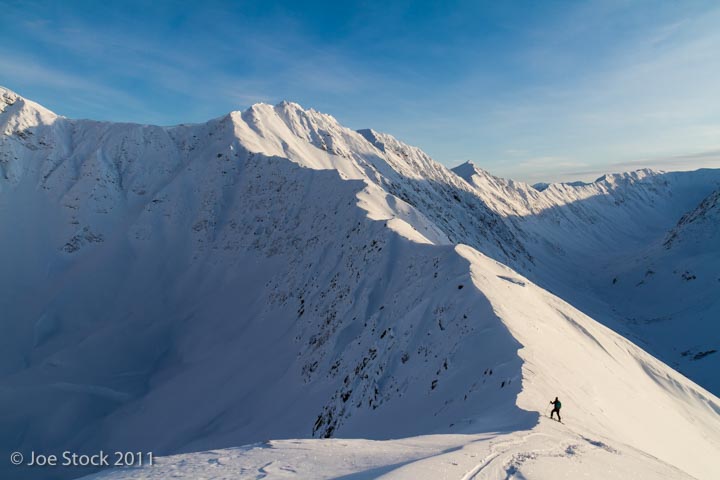 a snow covered mountain